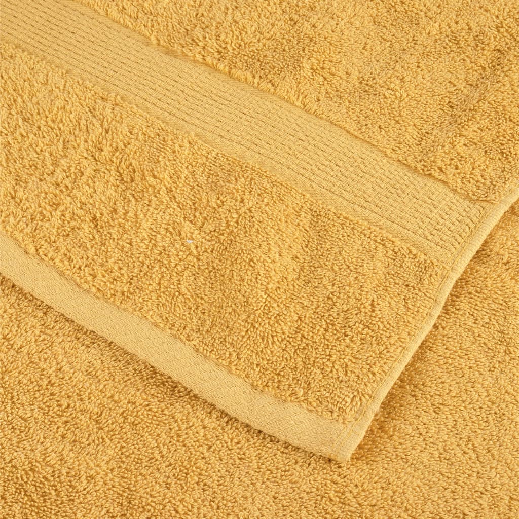 Ručnici za saunu SOLUND 4 kom zlatni 80 x 200 cm 600 gsm