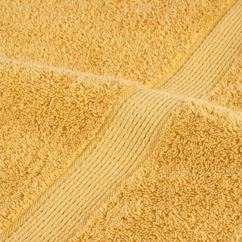 Ručnici za saunu SOLUND 4 kom zlatni 80 x 200 cm 600 gsm
