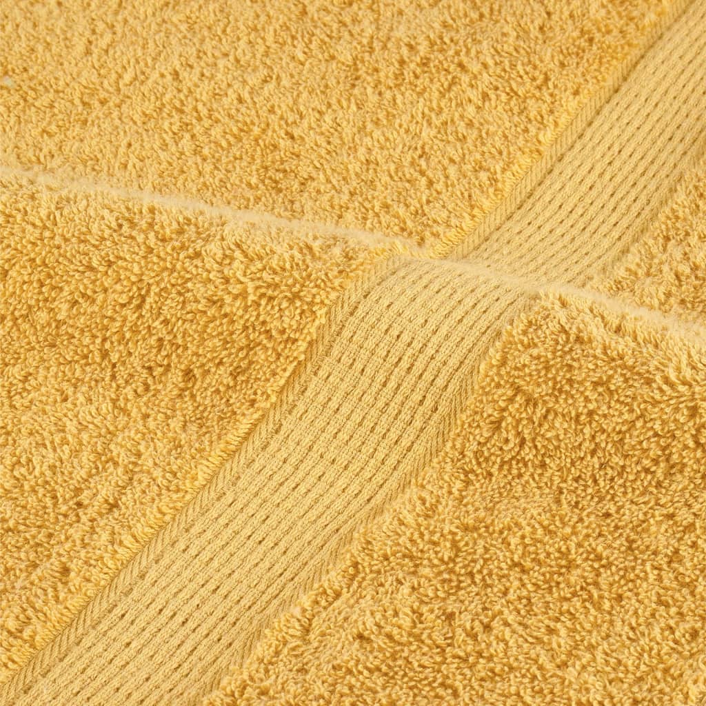 Ručnici za saunu SOLUND 10 kom zlatni 80 x 200 cm 600 gsm