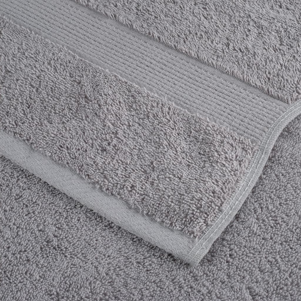 Ručnici za kupanje SOLUND 2 kom sivi 100x150 cm 600 gsm