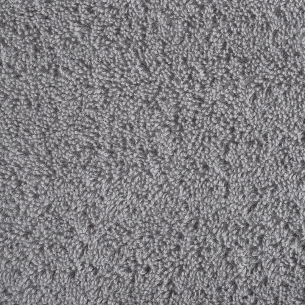 Ručnici za kupanje SOLUND 10 kom sivi 100x150 cm 600 gsm