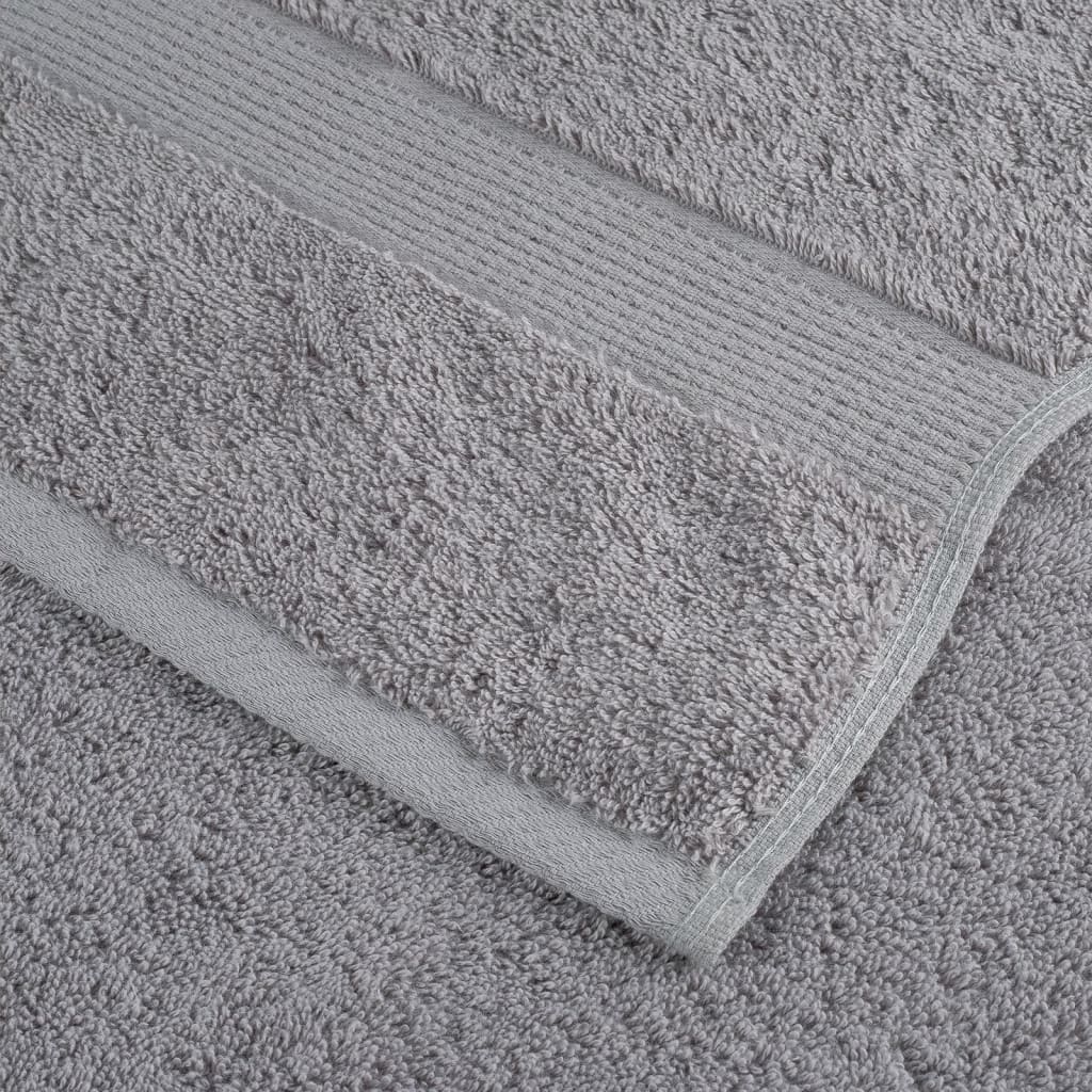 Ručnici SOLUND 2 kom sivi 100 x 200 cm 600 gsm