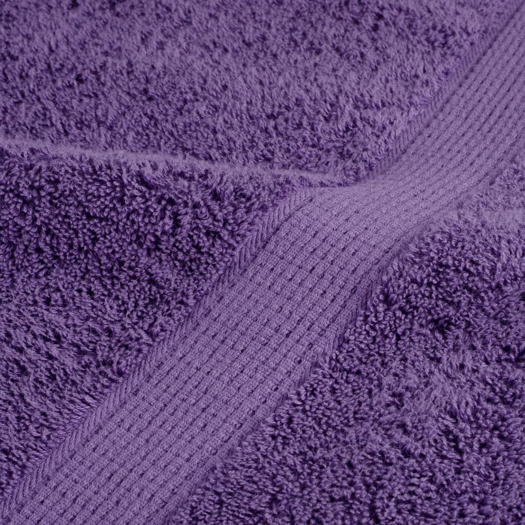 Ručnici z tuširanje SOLUND 10 kom ljubičasti 70x140 cm 600 gsm