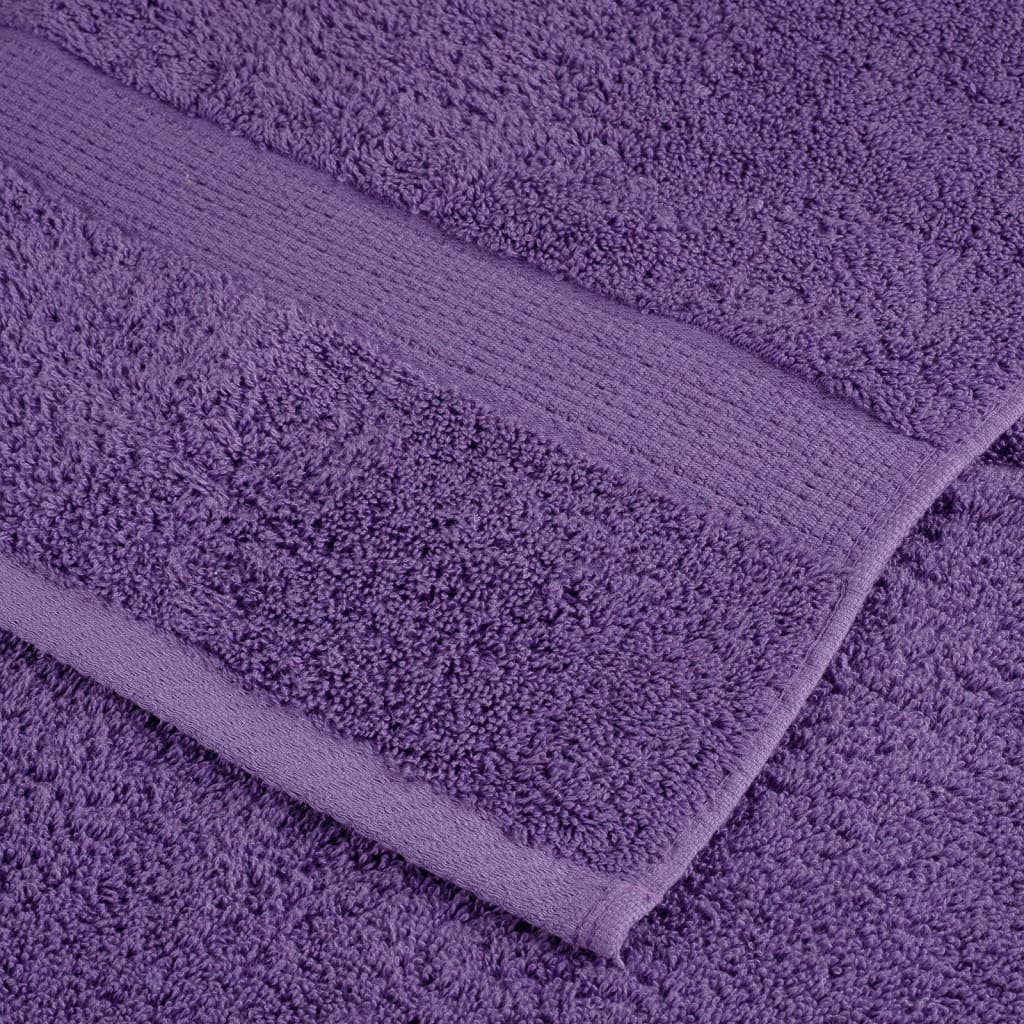 Ručnici za saunu SOLUND 4 kom ljubičasti 80x200 cm 600 gsm