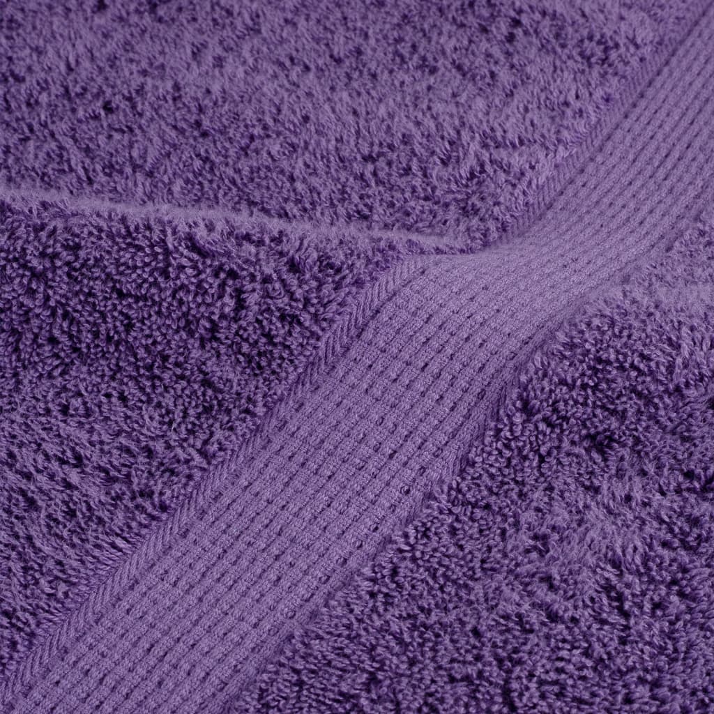 Ručnici za saunu SOLUND 10 kom ljubičasti 80x200 cm 600 gsm