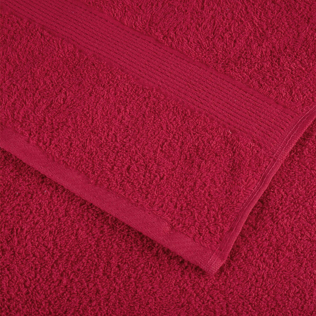 Ručnici za saunu SOLUND 10 kom crveni 80 x 200 cm 600 gsm