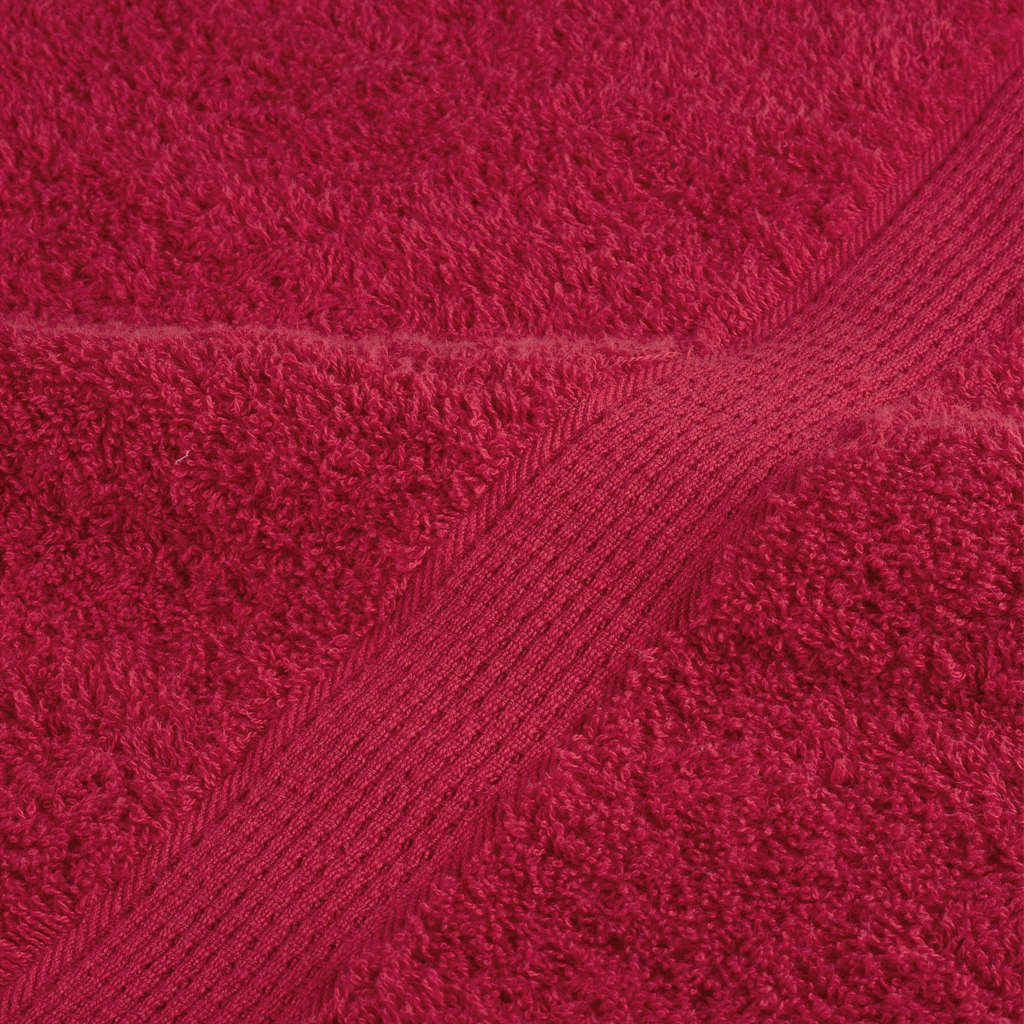 Ručnici za saunu SOLUND 10 kom crveni 80 x 200 cm 600 gsm