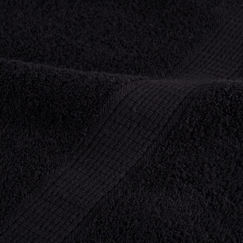 Premium ručnici za pranje SOLUND 2 kom. crni 30x30 cm 600 g/m²