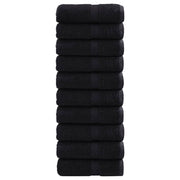 Premium ručnici za pranje SOLUND 10 kom. crni 30x30 cm 600 g/m²