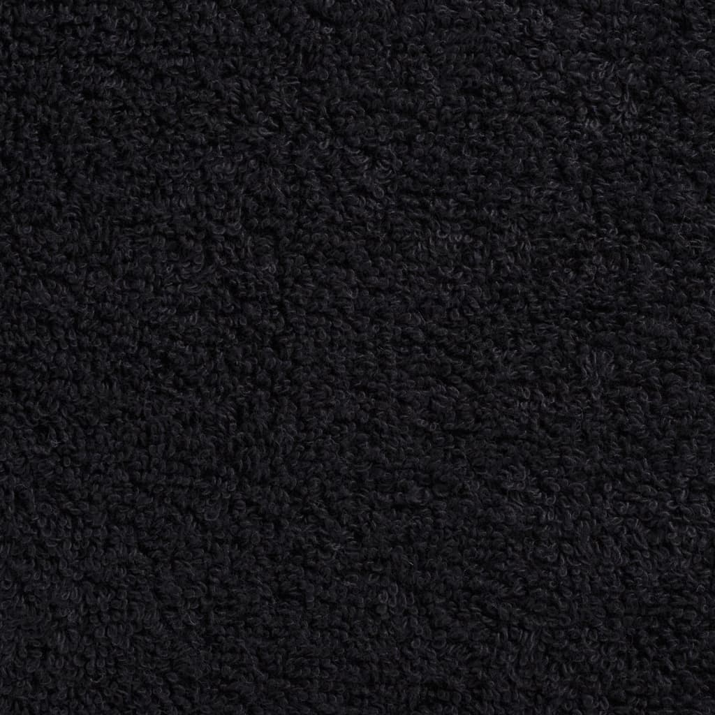 Ručnici za saunu SOLUND 10 kom crni 80x200cm 600 gsm