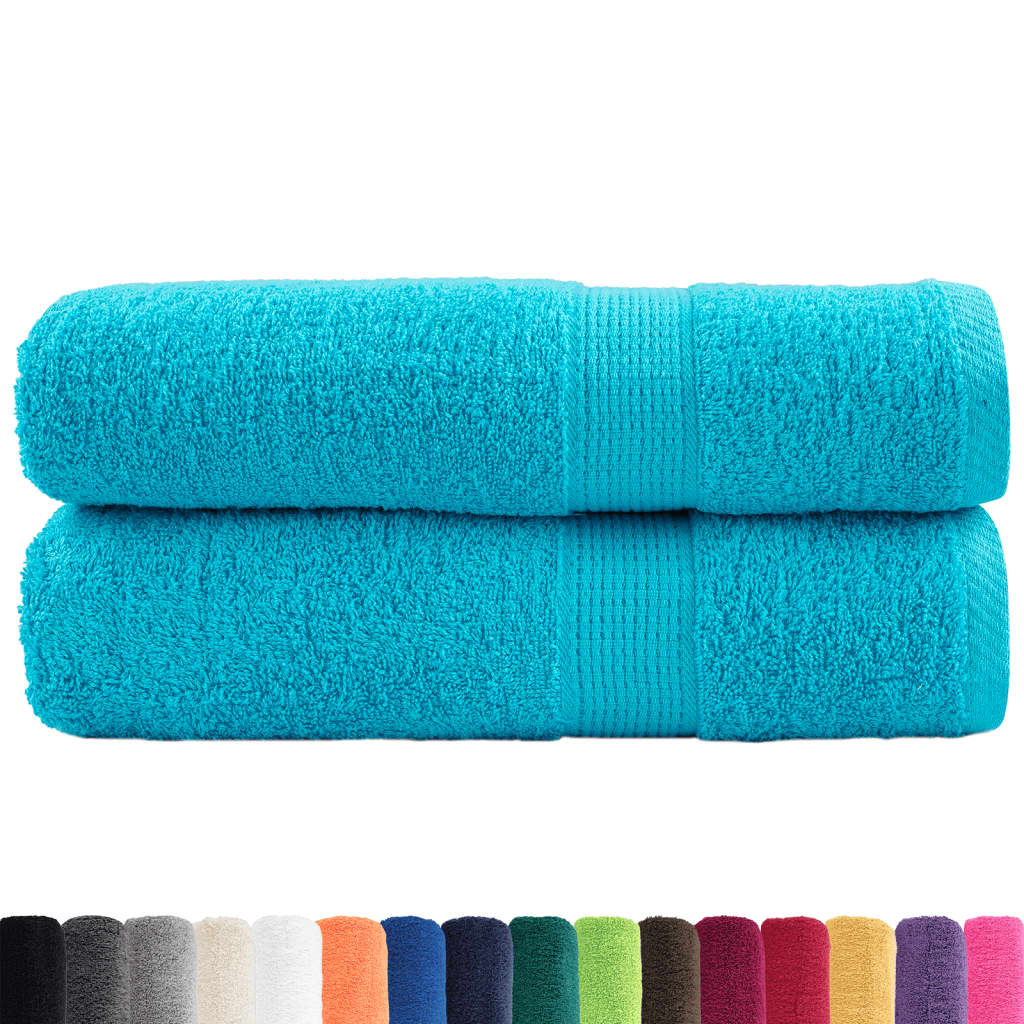 Premium ručnici za ruke SOLUND 2 kom. tirkizni 50x100 cm 600 g/m²