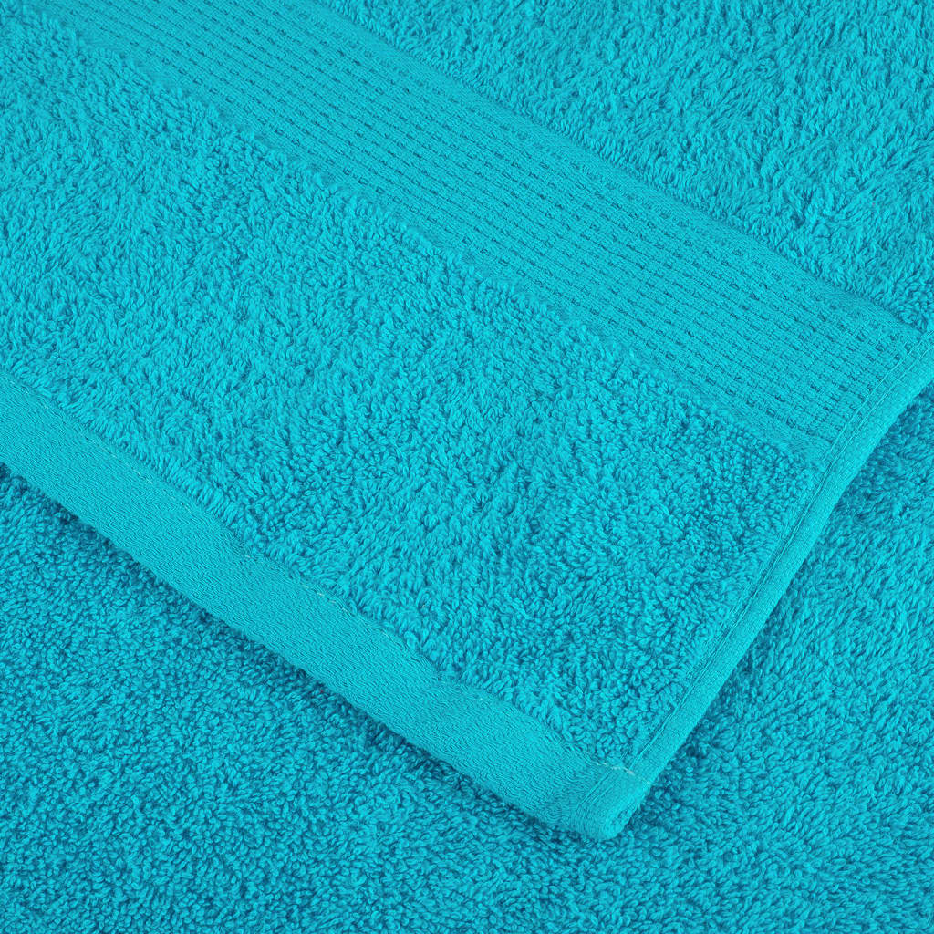 Premium ručnici za ruke SOLUND 2 kom. tirkizni 50x100 cm 600 g/m²