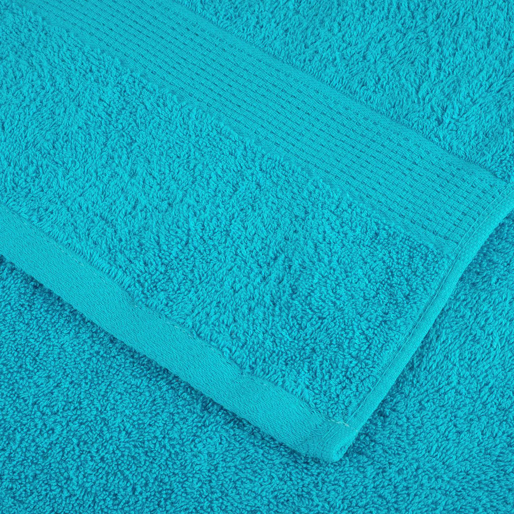 Ručnici za saunu SOLUND 4 kom tirkizni 80x200 cm 600 gsm