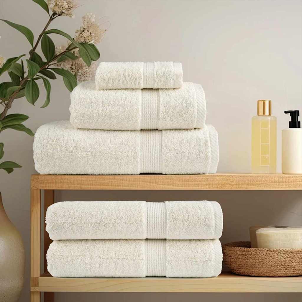Ručnik za Goste SOLUND 10 pcs Krema 15 x 21 cm 550 gsm