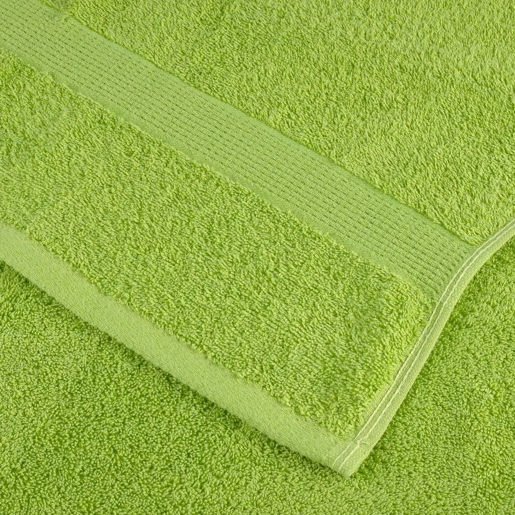 Ručnici SOLUND 10 kom zeleni 100 x 200 cm 600 gsm