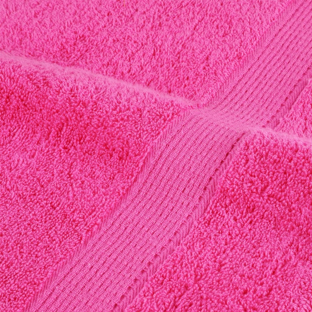Ručnici SOLUND 4 kom ružičasti 100 x 200 cm 600 gsm