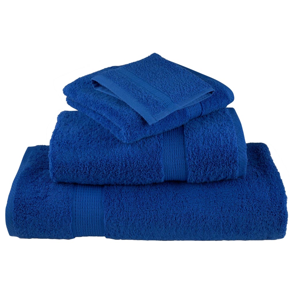8-dijelni vrhunski set ručnika SOLUND plavi 600 gsm