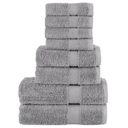 8-dijelni vrhunski set ručnika SOLUND sivi 600 gsm