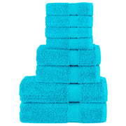 8-dijelni vrhunski set ručnika SOLUND tirkizni 600 gsm