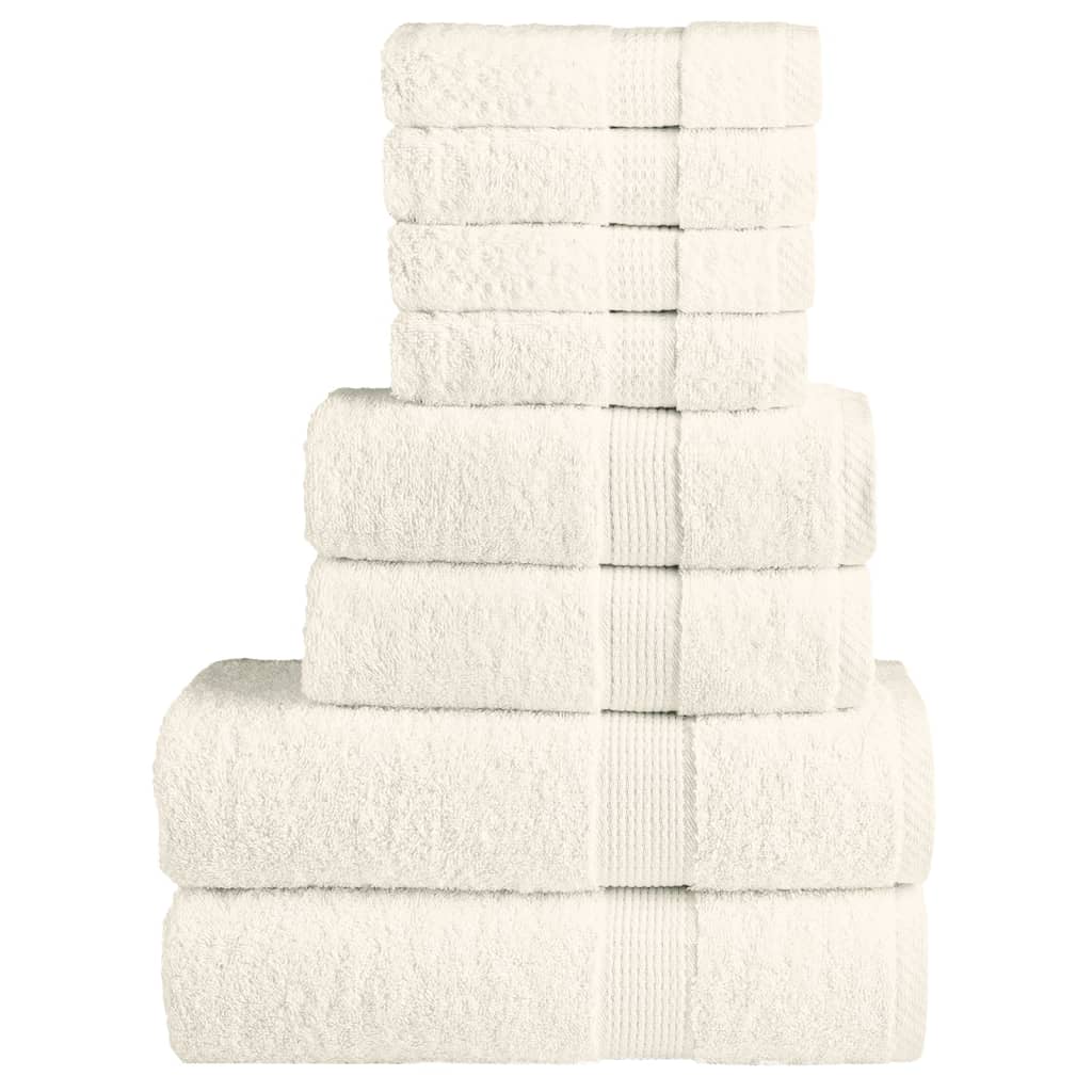 8-dijelni vrhunski set ručnika SOLUND krem 600 gsm