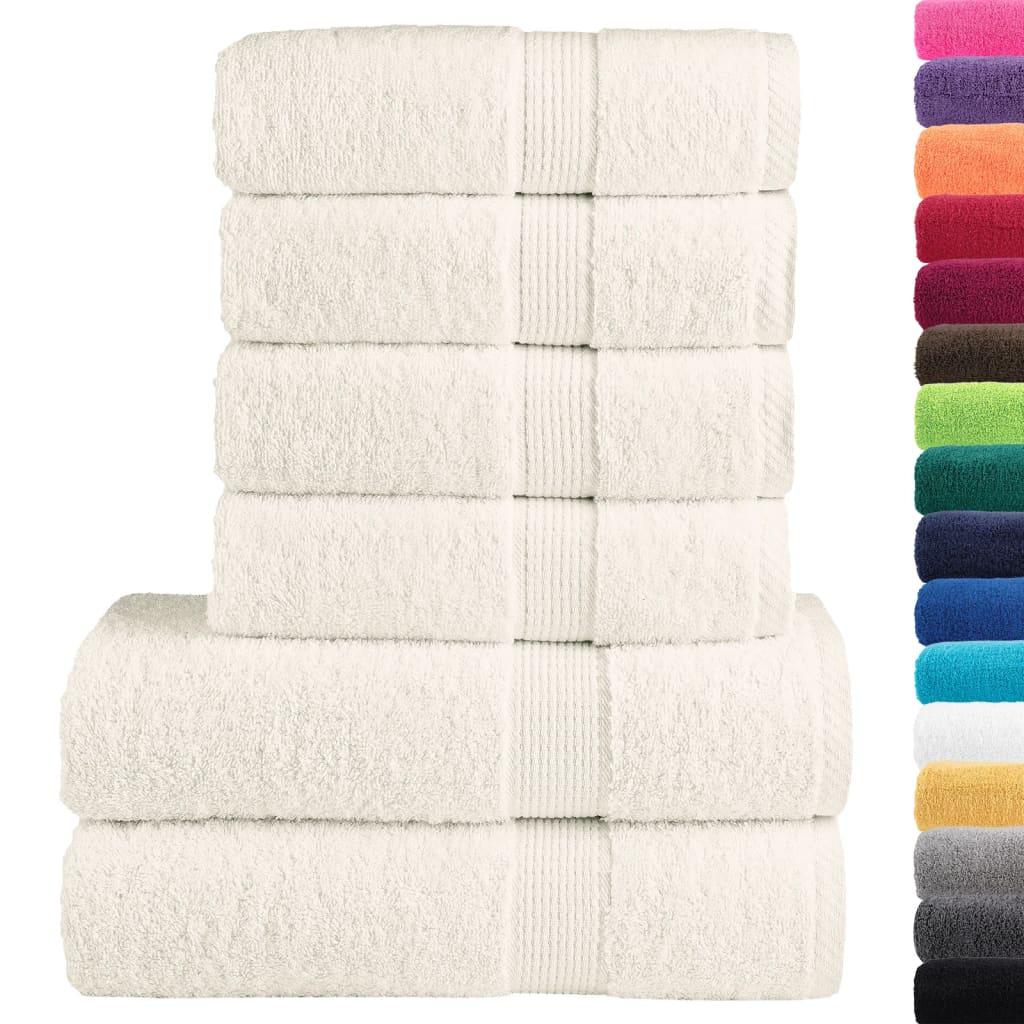 6-dijelni vrhunski set ručnika SOLUND krem 600 gsm