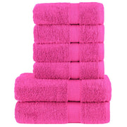 6-dijelni vrhunski set ručnika SOLUND ružičasti 600 gsm