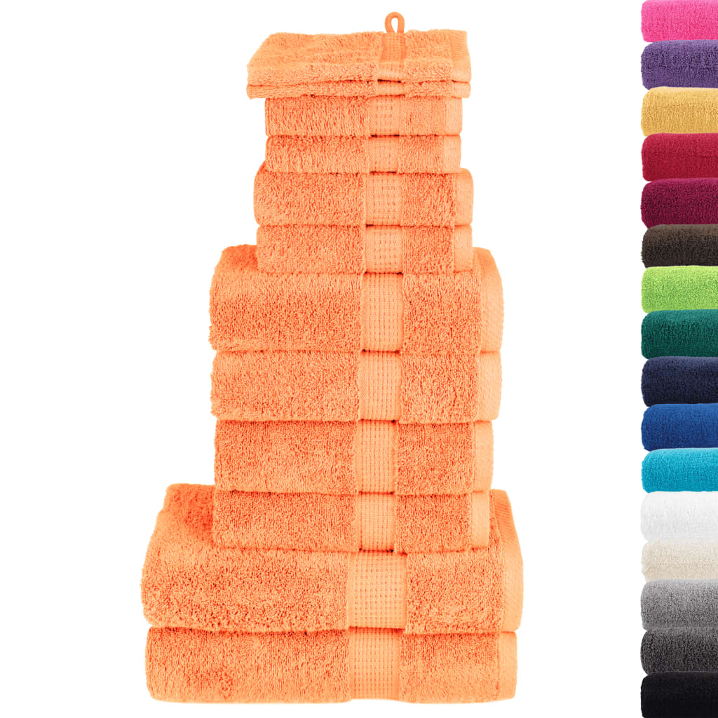 12-dijelni vrhunski set ručnika SOLUND narančasti 600 gsm