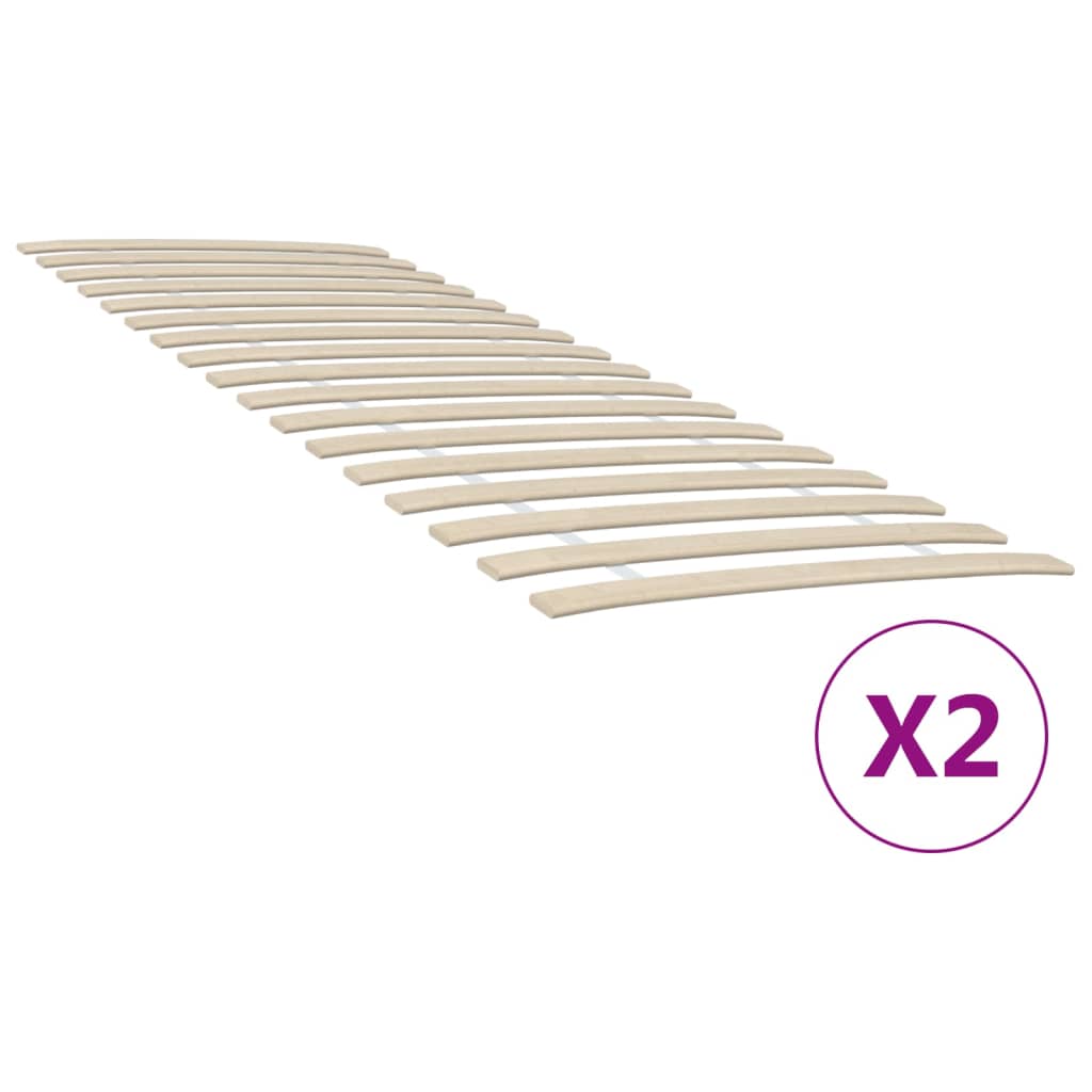 Zamjenske letvice za krevet s 34 letvice 2 kom 70x200 cm