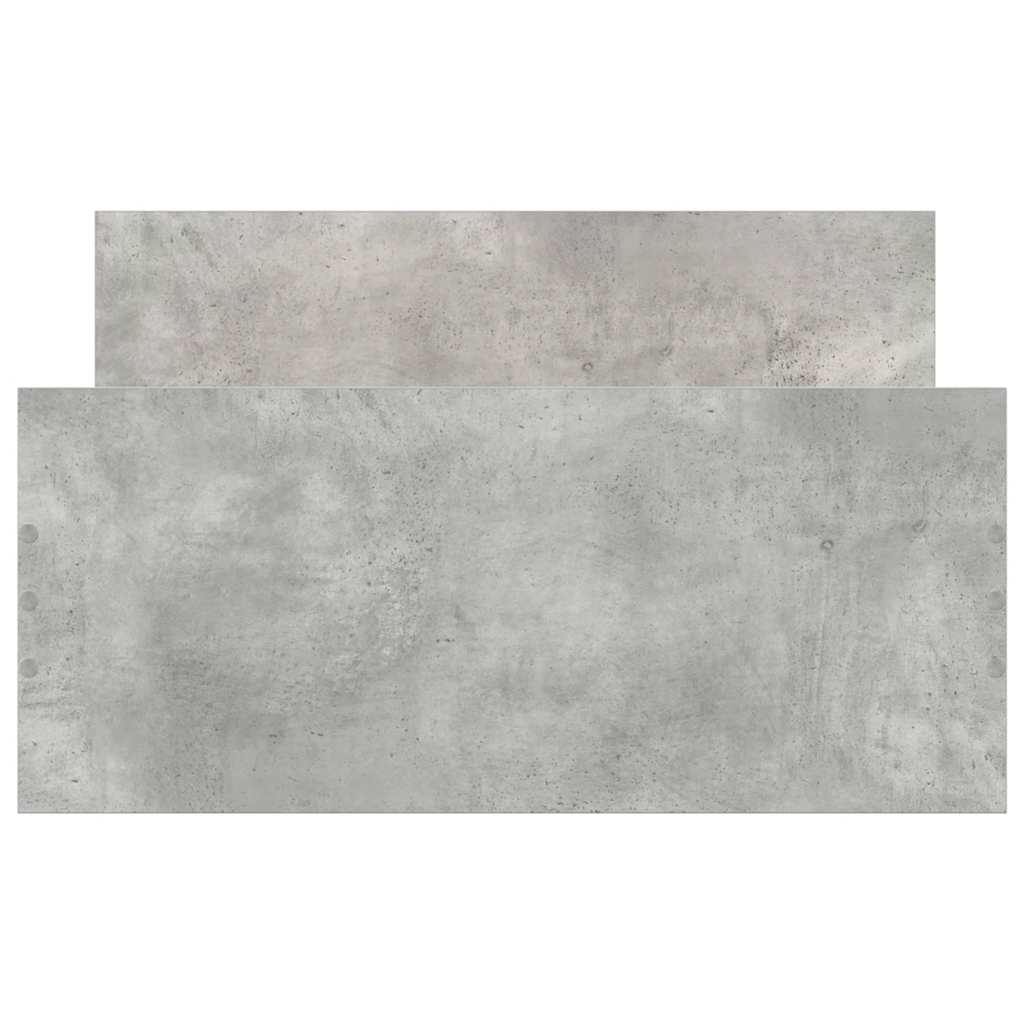 Okvir kreveta boja betona 100x200 cm od konstruiranog drva