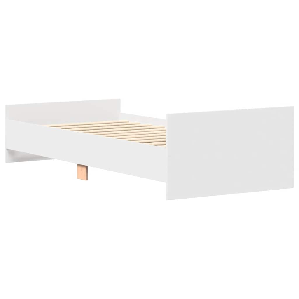 Okvir za krevet bijeli 90x190 cm konstruirano drvo