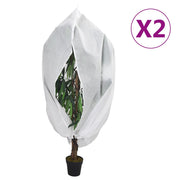 Navlake za biljke od flisa s patentom 2 kom 70 g/m² 1 x 1,55 m