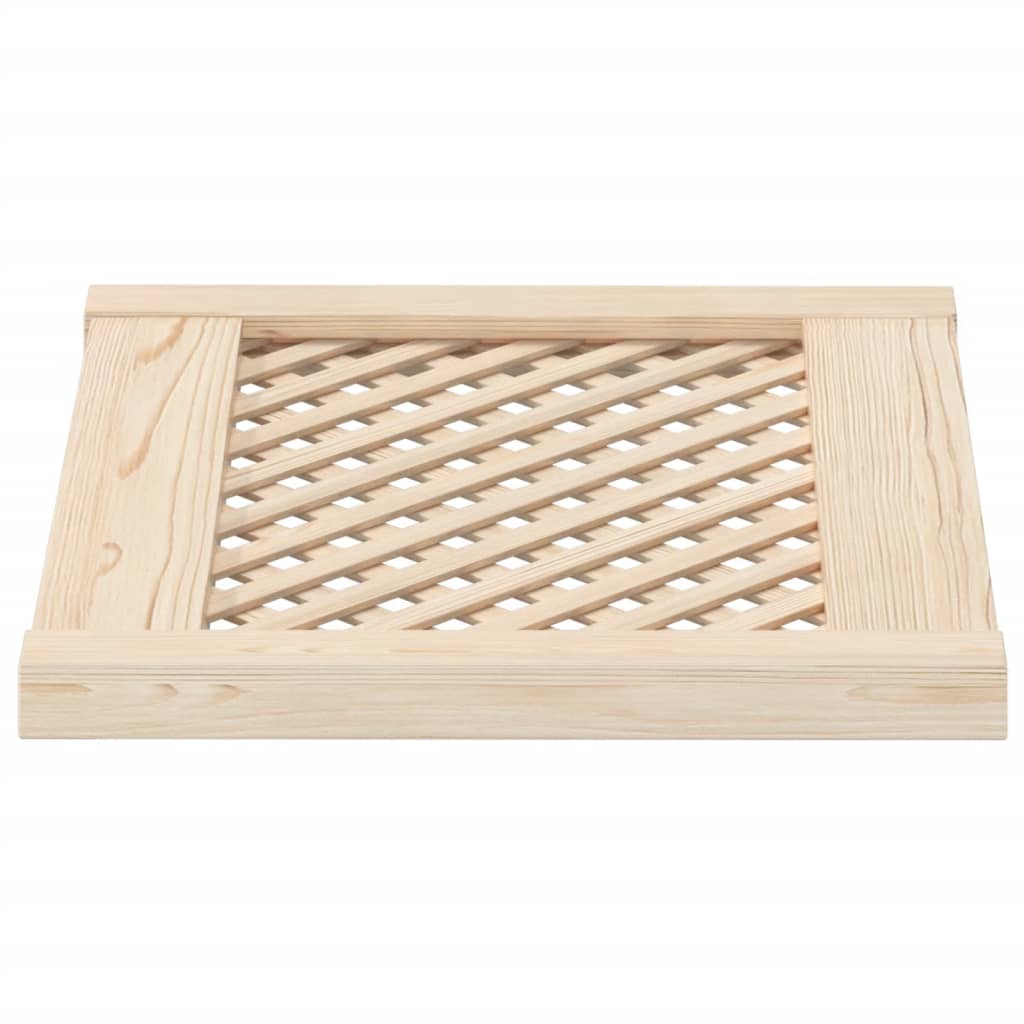 Vrata za ormarić rešetkasti dizajn 2 kom 49,5x39,5 cm borovina