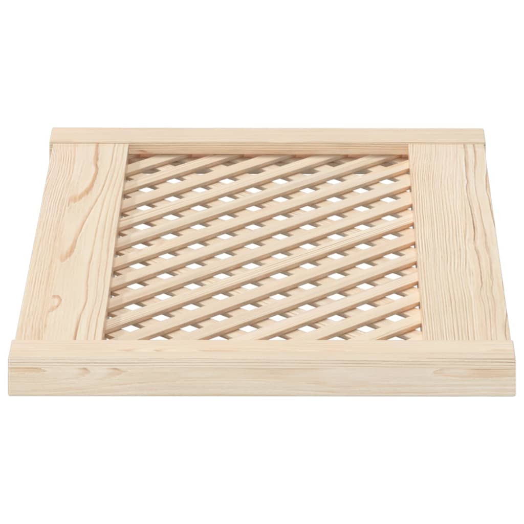 Vrata za ormarić rešetkasti dizajn 2 kom 59,5x39,5 cm borovina