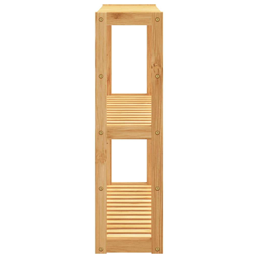 Kupaonska polica s 3 razine zidna 60 x 15 x 54 cm od bambusa
