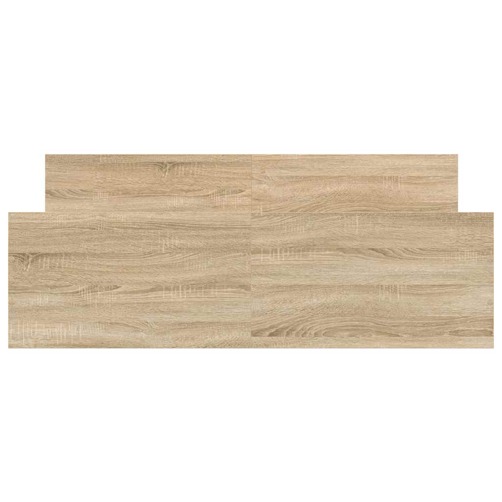 Okvir kreveta s uzglavljem i podnožjem boja hrasta 140 x 190 cm