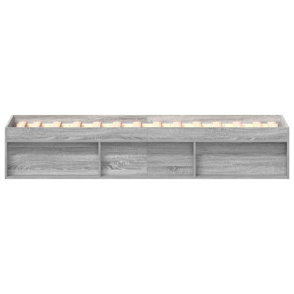 Okvir kreveta siva boja hrasta 90 x 200 cm