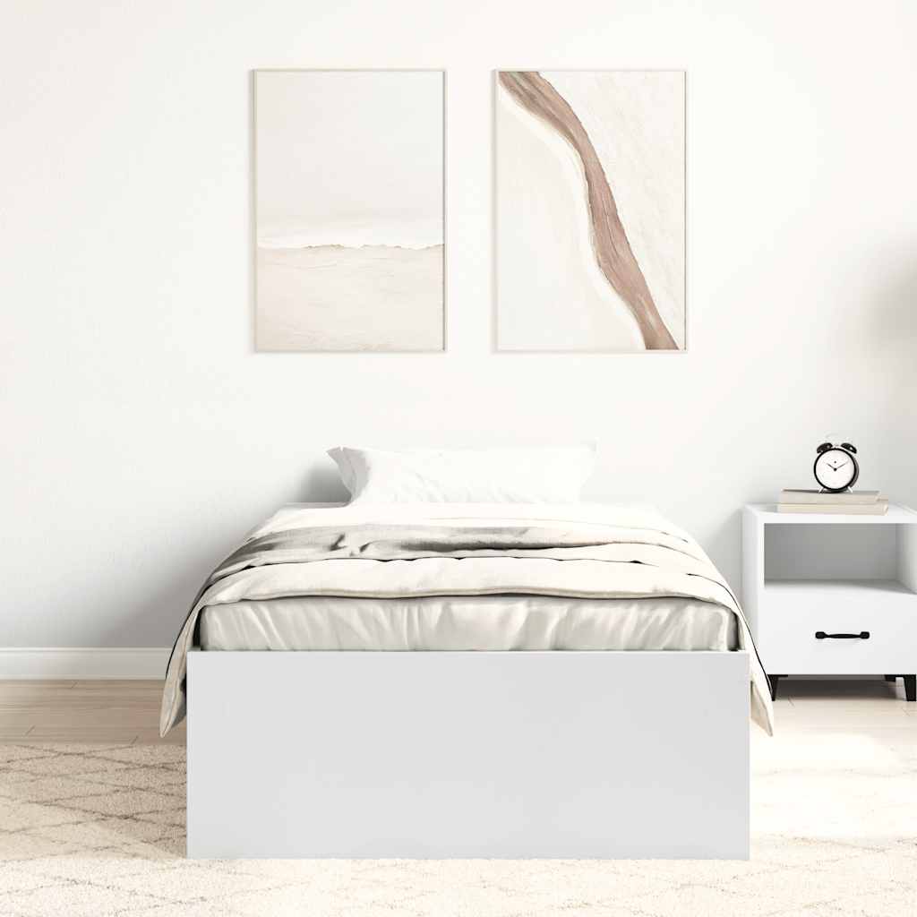 Okvir za krevet bijeli 100x200 cm