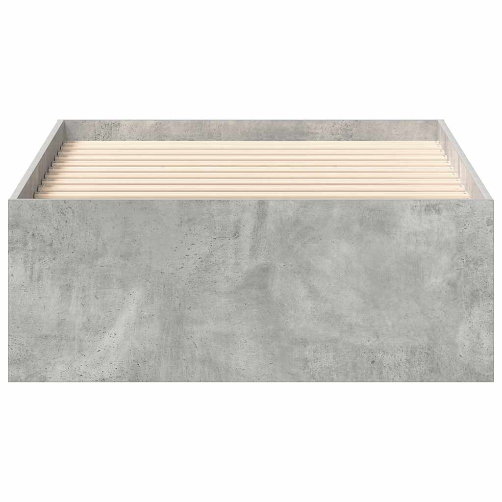 Okvir kreveta siva boja betona 90 x 190 cm
