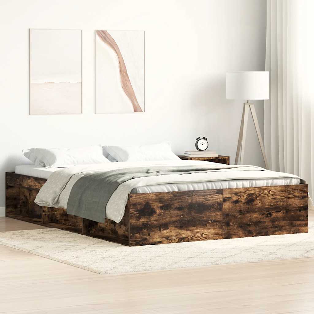 Okvir za krevet boja dimljenog hrasta 120x200 cm