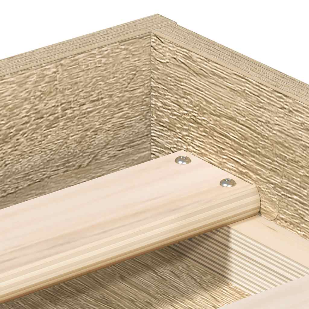 Okvir kreveta boja hrasta sonome 150x200 cm veliki bračni