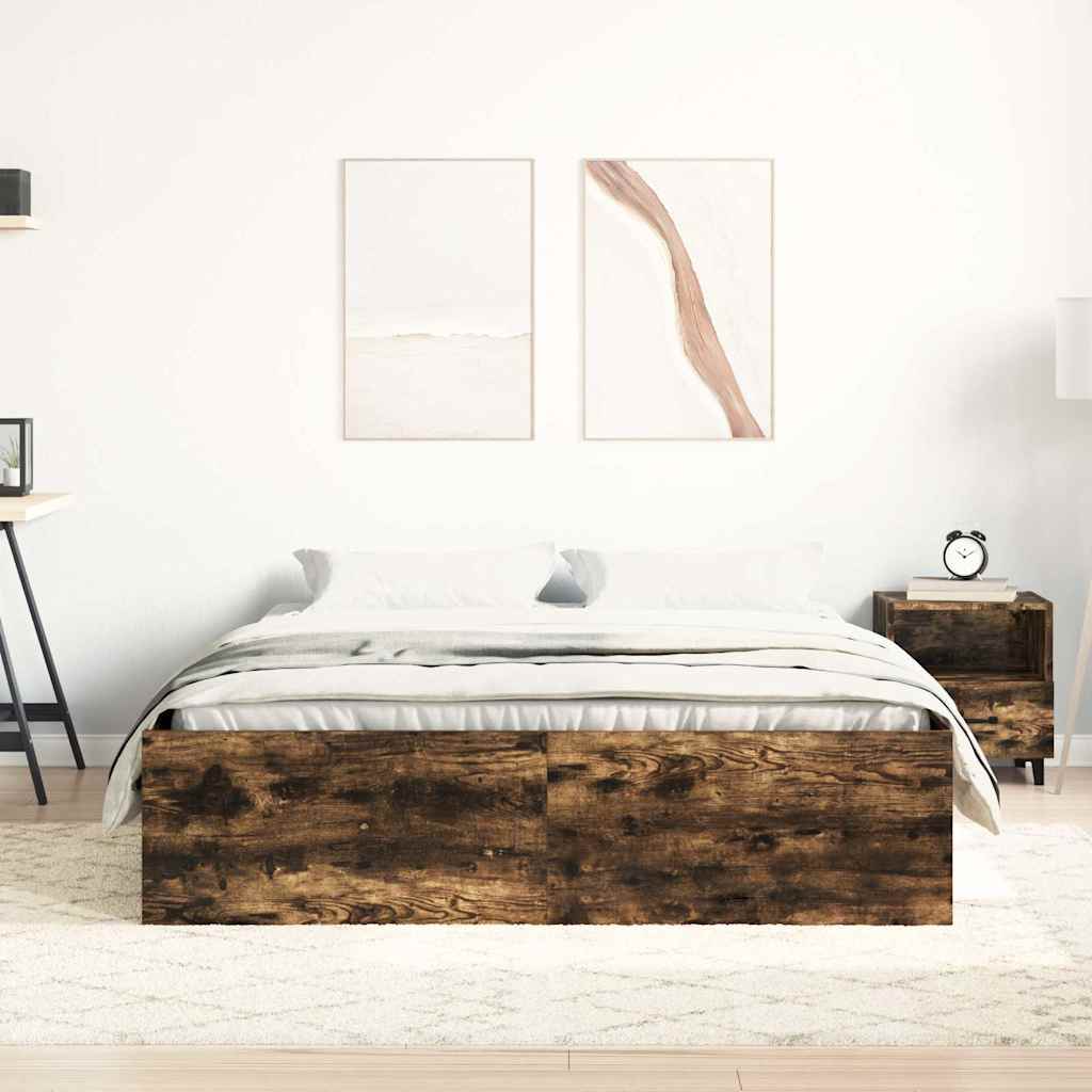 Okvir za krevet boja dimljenog hrasta 160x200 cm