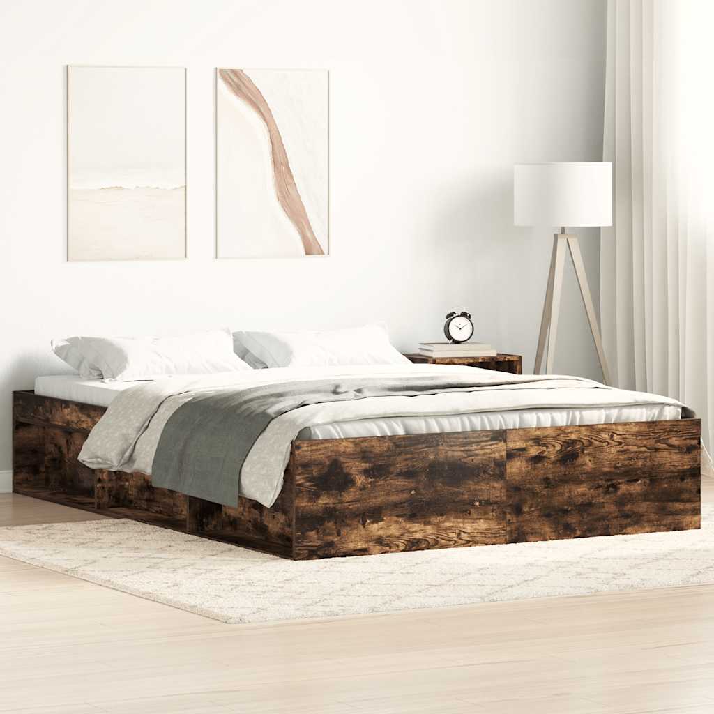 Okvir za krevet boja dimljenog hrasta 160x200 cm