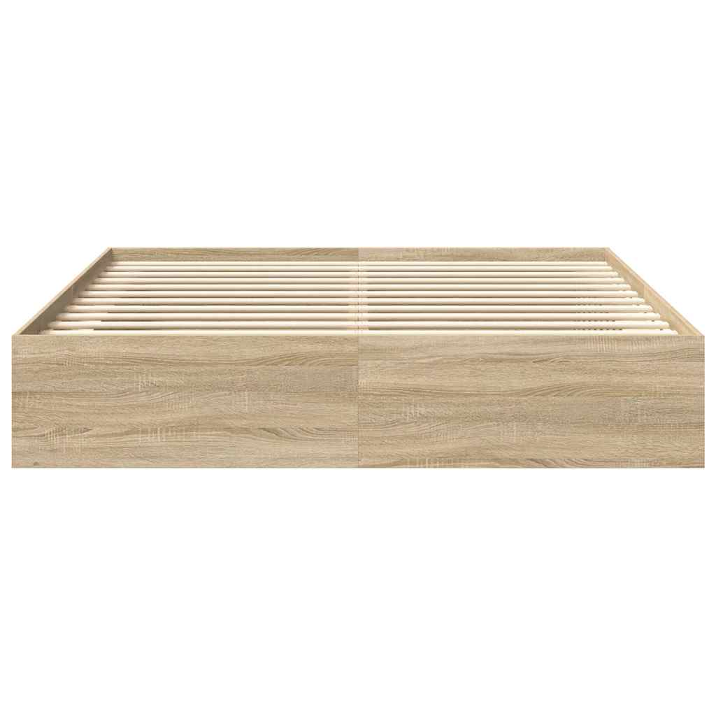 Okvir kreveta boja hrasta sonome 180 x 200 cm veliki bračni