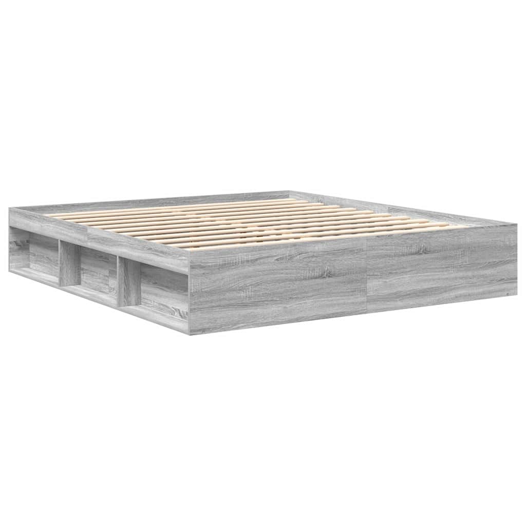 Okvir za krevet boja hrasta 180 x 200 cm veliki bračni