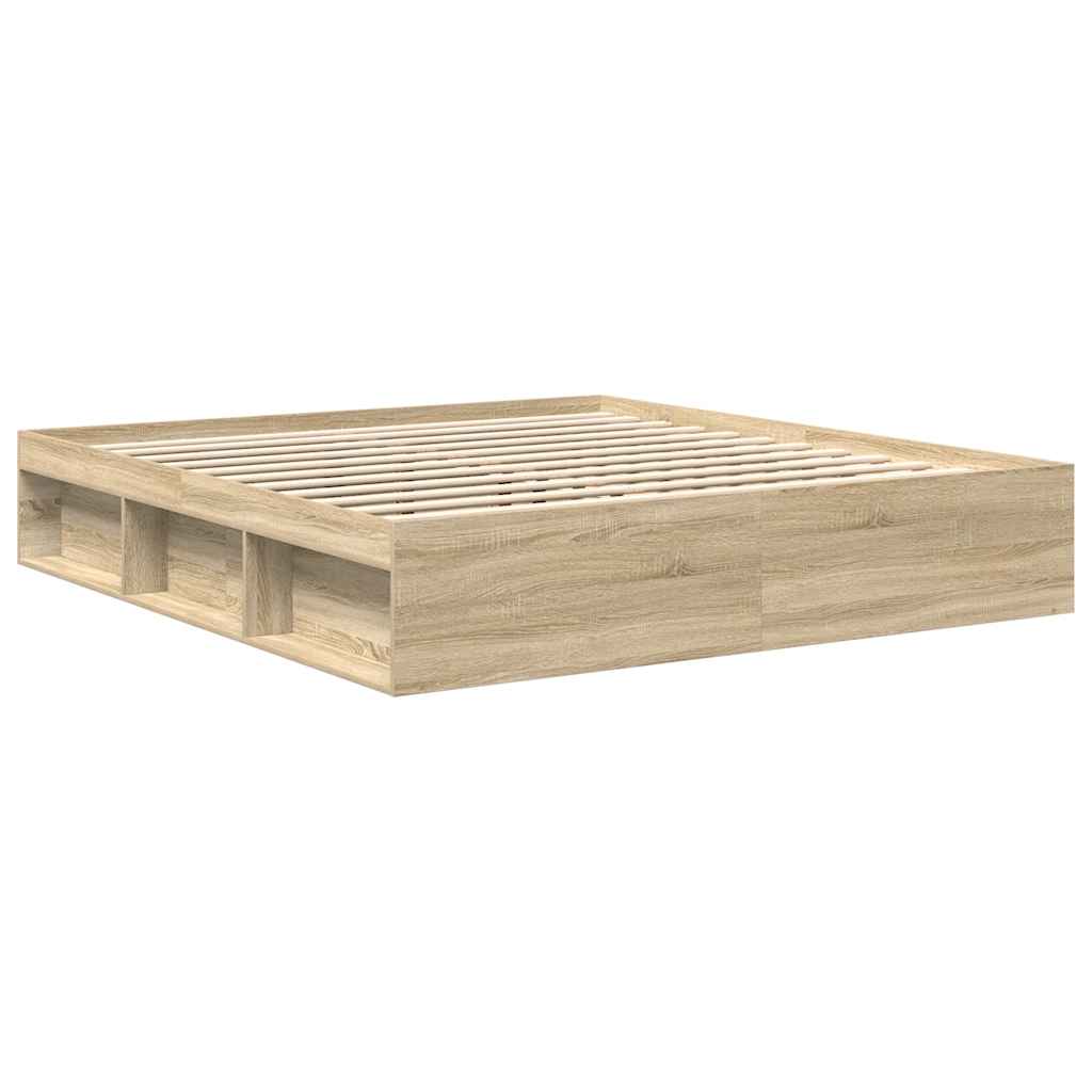 Okvir za krevet boja hrasta sonome 200x200 cm
