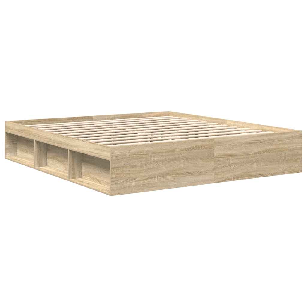 Okvir za krevet boja hrasta sonome 200x200 cm