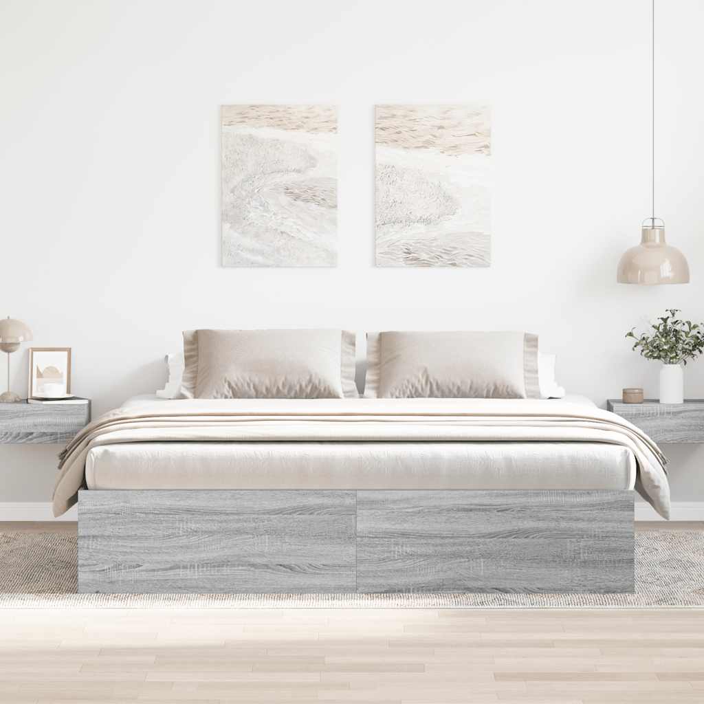 Okvir za krevet boja hrasta 200x200 cm