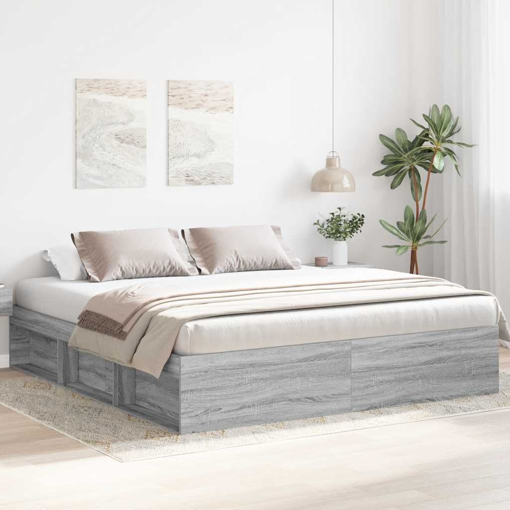 Okvir za krevet boja hrasta 200x200 cm