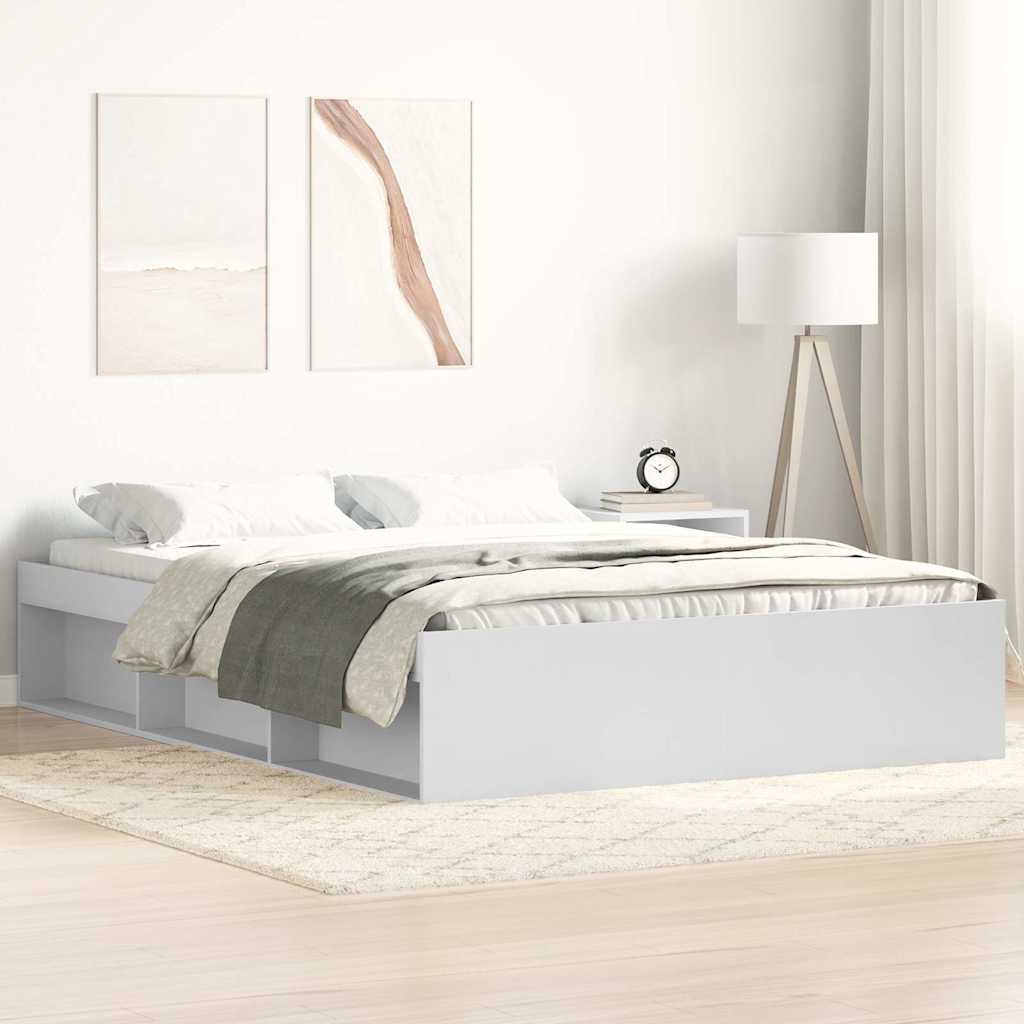 Okvir za krevet bijeli 140 x 190 cm