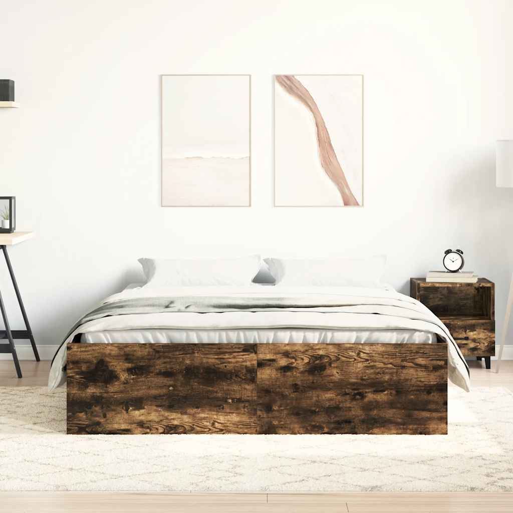 Okvir za krevet boja hrasta 135 x 190 cm bračni